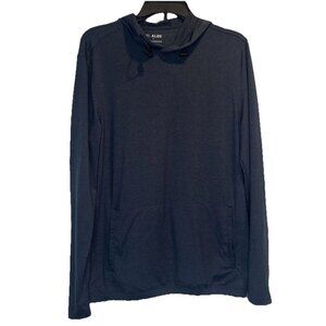 01 ALGO Men’s Blue/Green Long Sleeve Quick Dry Performance‎ Hoodie Sz S NEW